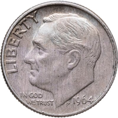 купить США 10 центов (one dime) 1964 D