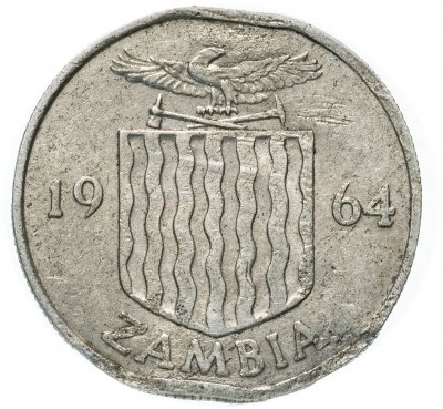 купить Замбия 6 пенсов 1964