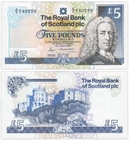 Купить Шотландия 5 фунтов 1987 (Pick 347а) ROYAL BANK OF SCOTLAND PLC