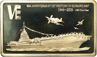 купить Малави 5 квач 2005 KM# 59, Schön# 91.3 Proof Авианосец ВМС США "Коралловое море"