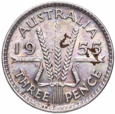 купить Австралия 3 пенса (pence) 1955
