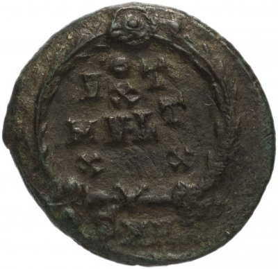купить Римская Империя Феодосий I 379-395 гг 4 денария (реверс: легенда обрамлена венком)