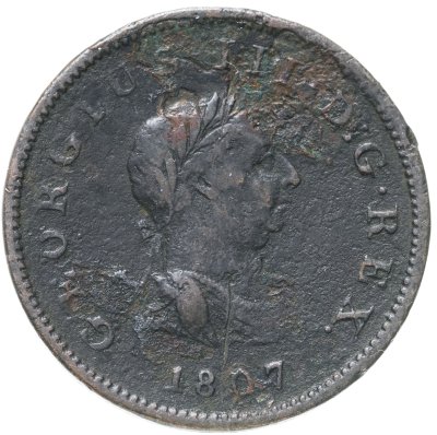 купить Великобритания 1/2 пенни (penny) 1807