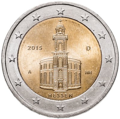 купить Германия 2 евро 2015 D "Федеральные земли Германии: Гессен"