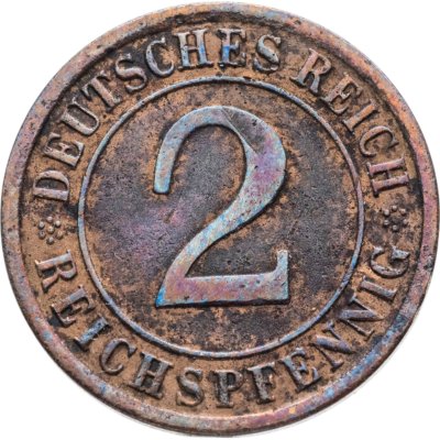 купить Германия (Веймарская республика) 2 пфеннига (rentenpfennig) 1925