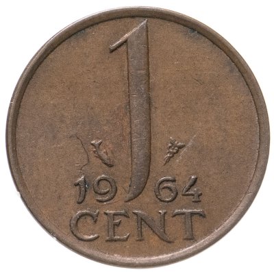 купить Нидерланды 1 цент 1964