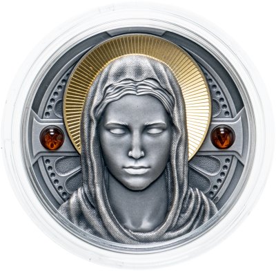 купить Камерун 2000 франков 2022 "Богоматерь" в футляре с сертификатом