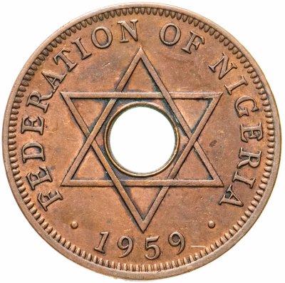 купить Британская Нигерия 1 пенни (penny) 1959
