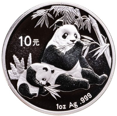 купить Китай 10 юаней 2007 "Панда" в футляре