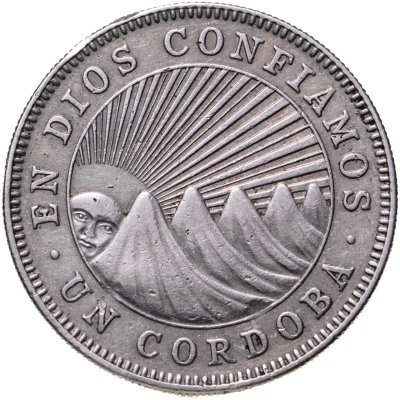 купить Никарагуа 1 кордоба (cordoba) 1972