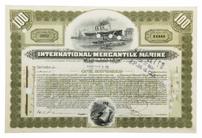 купить Акция США INTERNATIONAL MERCANTILE MARINE ( ТИТАНИК) 1919- 1920 гг.