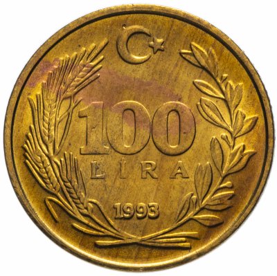 купить Турция 100 лир (lira) 1989-1993