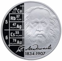 купить 2 рубля 2009 ММД "Учёный-энциклопедист Д.И. Менделеев - 175 лет со дня рождения"