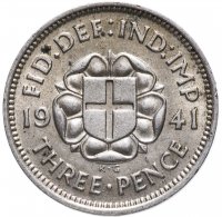 купить Великобритания 3 пенса (pence) 1941