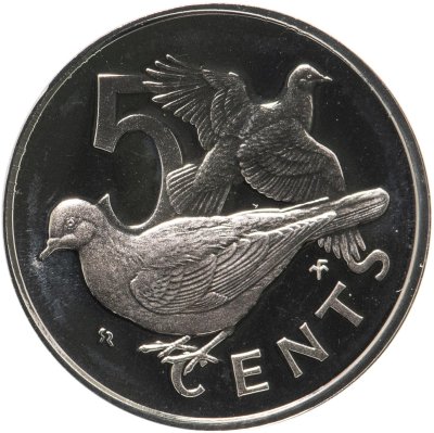 купить Британские Виргинские острова 5 центов (cents) 1974