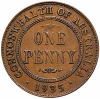 Купить Австралия 1 пенни (penny) 1935