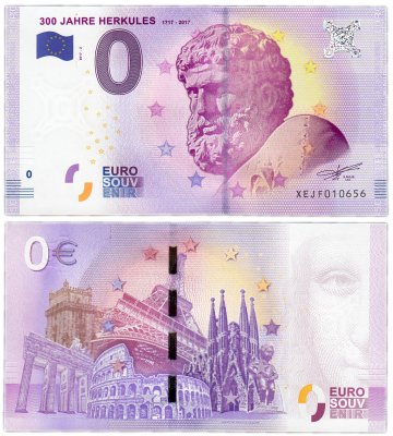 купить 0 евро (euro) "300 лет статуе Геркулеса" 2017 2-серия ( XE JF-2 )