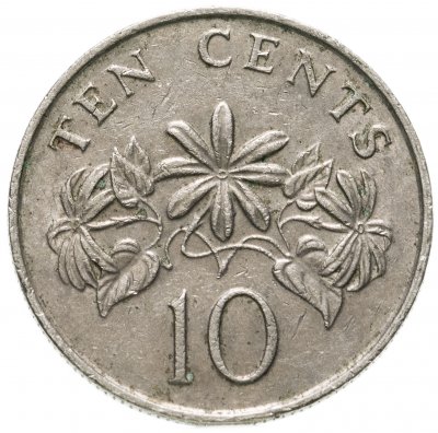 купить Сингапур 10 центов (cents) 1985-1991, случайная дата