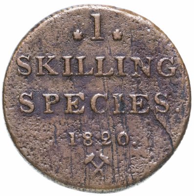 купить Норвегия 1 скиллинг (skilling) 1820