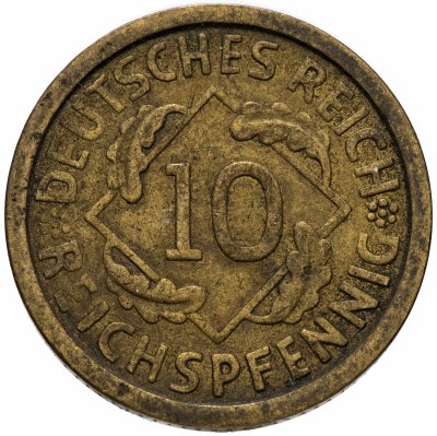 купить Германия 10 рейхспфеннигов (reichspfennig) 1924-1936, случайная дата