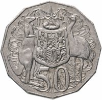 купить Австралия 50 центов (cents) 2006-2014 пожилая королева