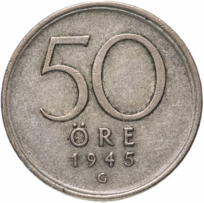 купить Швеция 50 эре (ore) 1945