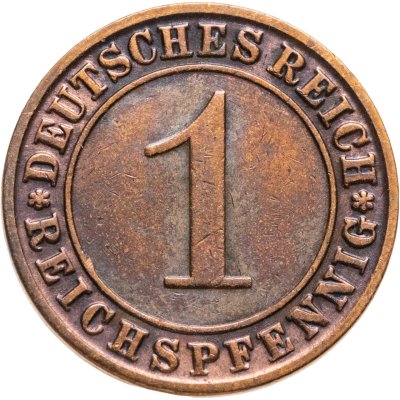купить Германия 1 рейхспфенниг (reichspfennig) 1929 D знак монетного двора "D" — Мюнхен