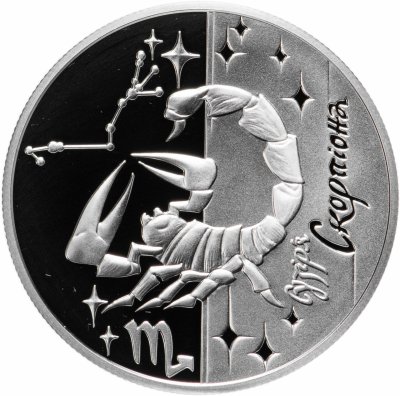 купить Украина 5 гривен 2007 Proof "Знаки зодиака - Скорпион"