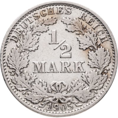 купить Германия 1/2 марки (mark) 1905 A