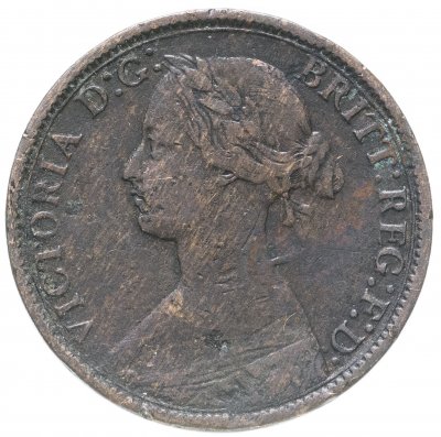 купить Великобритания 1 фартинг 1862