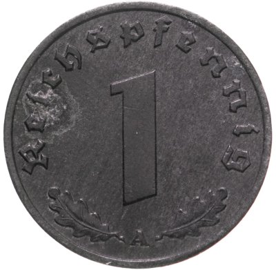 купить Германия - Третий рейх 1 рейхспфенниг 1941 "A"