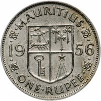 купить Маврикий 1 рупия (rupee) 1956