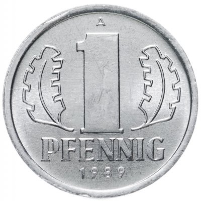 купить Германия (ГДР) 1 пфенниг (pfennig) 1989