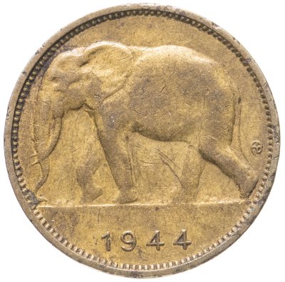 купить Бельгийское Конго 1 франк (franc) 1944