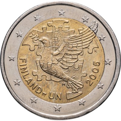 купить Финляндия 2 евро (euro) 2005 60 лет ООН