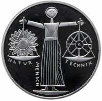 Купить Германия 10 марок 2000 "Expo 2000 - всемирная выставка в Ганновере" (A)