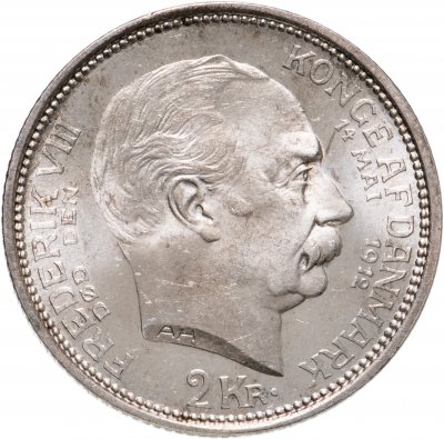 купить Дания 2 кроны (kroner) 1912 смерть Фредерика VIII и вступление на престол Кристиана X