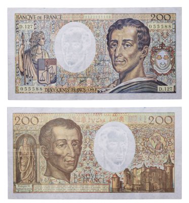 купить Франция 200 франков 1992 год (Montesquieu, барон де Монтескьё)