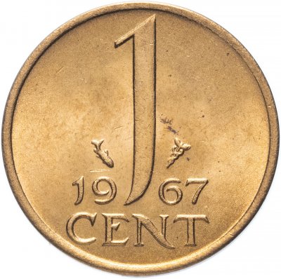 купить Нидерланды 1 цент 1967