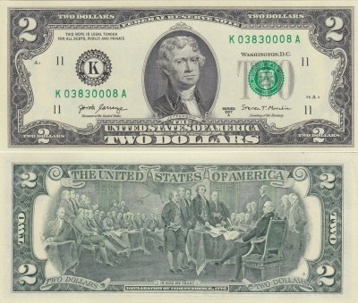 купить США 2 доллара 2017A (Pick **) К-Даллас "FW" (Fort Worth)