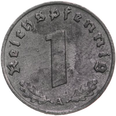 купить Германия - Третий рейх 1 рейхспфенниг 1941 "A"