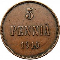 Купить 5 пенни 1910 года