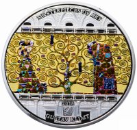 Купить Острова Кука 20 долларов 2018 "Шедевры живописи - Климт - Дерево жизни", в футляре с сертификатом
