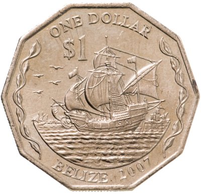 купить Белиз 1 доллар (dollar) 2007 "Парусник"