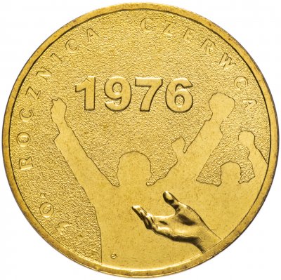 купить Польша 2 злотых 2006 "30 лет Июня 1976 (30 rocznica Czerwca 76)"