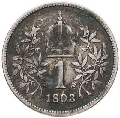 купить Австрия 1 крона (crown) 1893