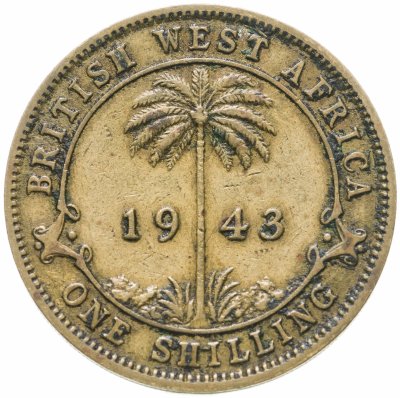 купить Британская Западная Африка 1 шиллинг (shilling) 1943