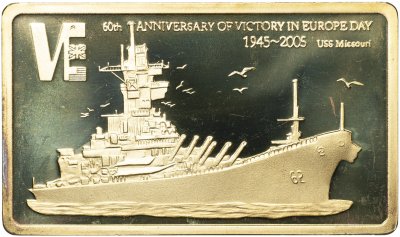 купить Малави 5 квач 2005 KM# 63, Schön# 91.2 Proof Корабль USS Missouri