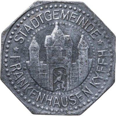 купить Германия (нотгельды) 5 пфеннигов 1917 "Город Франкенхаузен"