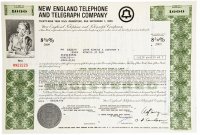 купить Акция США New England Telephone and Telegraph Company, 1973